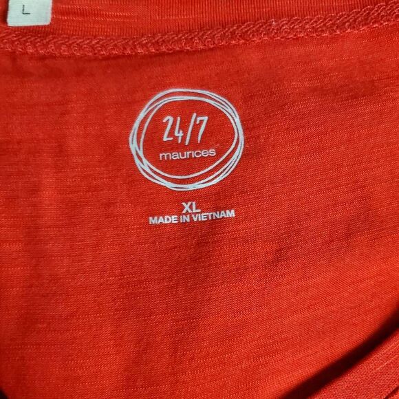 Maurices 24/7 Red Tunic Tee Women’s XL - Picture 4 of 6